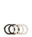 Dore & Rose Scrunchie 1 cm Set Brown & Champagne élastique pour cheveux