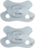 Difrax Fopspeen Natural - Newborn - Blauw & Lichtblauw - 2 Stuks