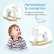 HOMCOM Kinderschommelpaard MDF-panelen 68x26,5x48cm Wit