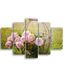 Homemania Wandafbeelding, bloemenmotief, 5 stuks, natuur, voor woonkamer, meerkleurig, 95 x 0,3 x 60 cm, HM205MDF012, MDF