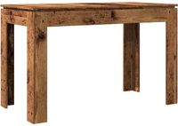 vidaXL Eettafel 120x60x76 cm Bewerkt Hout Oud Houtkleurig