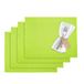 Westmark Set van 4 placemats, 42 x 32 cm, synthetisch weefsel, lime/groen, Saleen-collectie: Home
