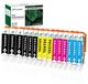Canon set de cartouches couleur, pack économique XXL, 15 pièces, pour Canon PIXMA TS6150