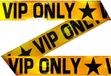 Merkloos Markeerlint VIP only - Pakket van 2x stuks - metallic goud - 15 meter - afzetlint - Hollywood thema - versiering