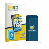 BROTECT Screenprotector voor Oppo K15 Pro Plus - Folie Beschermfolie transparant 6 Stuks
