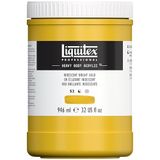 Liquitex 4413234 Professional Heavy Body Acrylfarbe in Künstlerqualität mit ausgezeichneter Lichtechtheit in buttriger Konsistenz, 946ml Topf - Irisierendes Gold