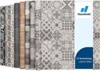 FLOORDIREKT PVC-Vloeren - Lagos 909D - Vinyl Vloeren - Tegeloptiek - Dikte 2,8 mm - 200 x 150 cm