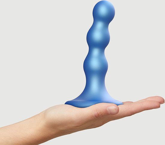 Strap-On-Me Dildo Plug Balls Metallic Blauw S
