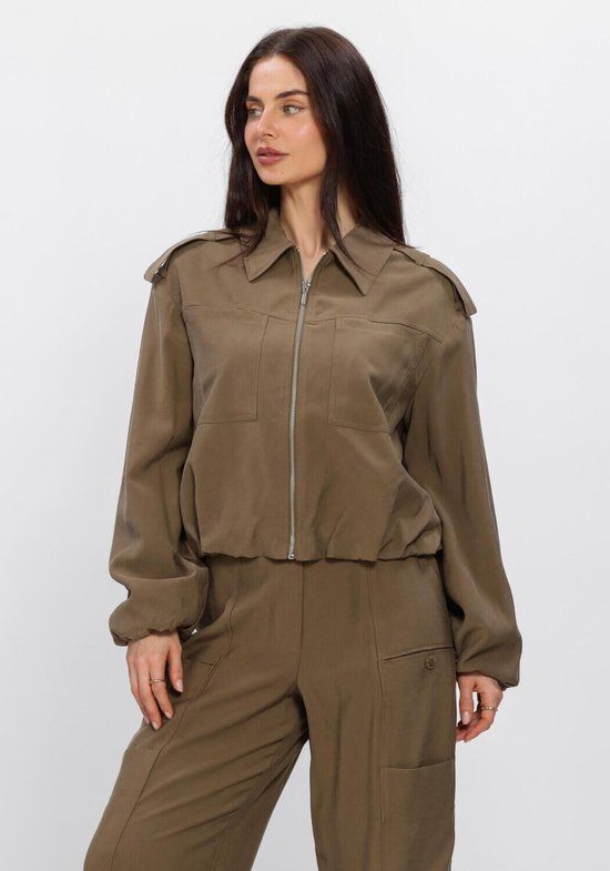 AAIKO Rosalie Ten 545 Blazers Dames - Khaki - Maat XL