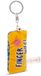 NICI Sleutelhanger mini pluche kussen "Hands Off!" 8cm met bel