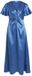 VILA VISITTAS V-NECK S/S MAXI DRESS - NOOS - Dames - Maxi jurken - Polyester - Vederblauw