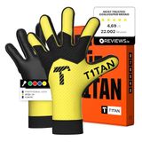 T1TAN Arox 1.0 Yellow Junior Keepershandschoenen kinderen - Maat 7