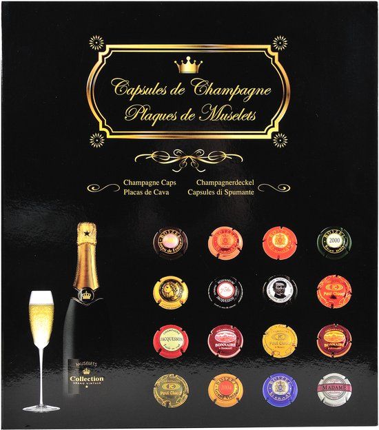 Exacompta Album voor champagne capsules - 29x32,5 cm - Zwart - 96110E