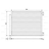Valeo Condensor, Airconditioning 822569