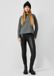 QS Leggings met leerlook zwart