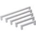 TYDA Poignée de meuble TYDA 12x12 mm en acier inoxydable, brossé mat, 748 x 12 x 736 mm