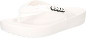 Crocs Classic Platform Flip Dames Slippers Wit