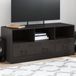 Maison Exclusive - meuble TV, noir, 99x39x44 cm, acier