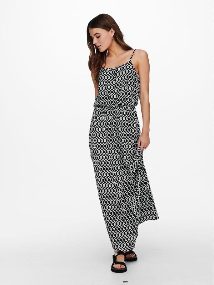 ONLY ONLWINNER SL MAXIDRESS NOOS WVN Women's Dress - Size 34 - Black