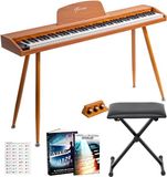 Finesse Digitale Piano - 88 Gewogen Toetsen - met Pedalen & Kruk - Keyboard Piano - Elektrische Piano - Volwassene & Kind