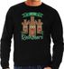 Bellatio Decorations foute kersttrui/sweater heren - Rudolf Reinbeers - zwart - rendier/bier M