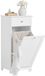 SoBuy meuble de salle de bain, meuble de salle de bain étroit, meuble bas, commode, meuble de rangement mi-hauteur
