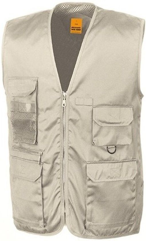 Result Outdoor/werk bodywarmer beige voor heren - S (38/48)