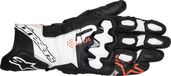 Alpinestars GP Plus R V3 Noir Blanc Fluo Rouge Gants en cuir - Taille 3XL