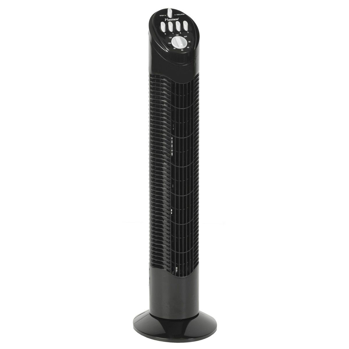 Bestron AFT760Z Floor Fan - Black - 4 Speeds - 60° Oscillation