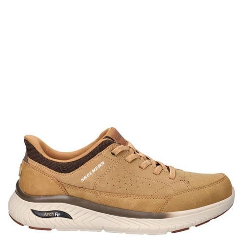 Skechers Hands Free Slip-Ins Arch Fit Felix imitatieleren sneakers - cognac