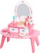 Tooky Toy Table de toilette en bois pour enfants – Coiffeuse rose avec miroir et accessoires – 16 pièces – À partir de 3 ans