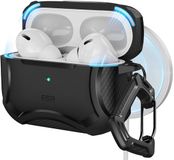 ESR Cyber Armor HaloLock Hoesje MagSafe Zwart Geschikt voor Apple AirPods Pro
