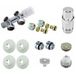 Riko Onderblok Set - Haaks - Rechts - Compleet - 16x2.0 - Chroom