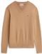 Tommy Hilfiger Pull en maille pour homme Coton Beige L