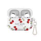 kate spade new york Beschermhoes voor AirPods Pro met sleutelhanger, Cherry Dot, compatibel met AirPods Pro 2e/1e generatie