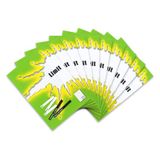 LIMIT Schoolschrift pak van 10 A4 Lineatuur 25 - gelinieerd met rand 16 vellen groen
