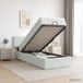 vidaXL Lit plateforme avec matelas Gris clair 80 x 200 cm Velours