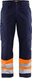 Blaklader Werkbroek High Vis 1564-1811 - Marineblauw/Oranje - D108