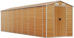 vidaXL Tuinschuur 191x725x198 cm Gegalvaniseerd Staal Lichtbruin