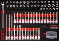 KS TOOLS 1/2" Bit-Steeksleutelset in schuiminleg 111-delig - 811.1111