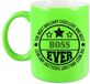 Bellatio Decorations Cadeau koffie/thee mok voor baas - beste baas - groen - 300 ml