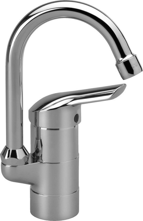 Venlo Nimbus New Wastafelkraan - Chroom - Hoge Draaibare Uitloop
