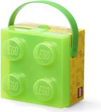 LEGO Lunchbox Brick 4 met Handvat Transparant - Groen
