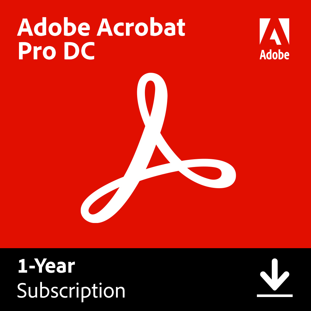 Adobe Acrobat Professional DC Multi-Language | 1Gebruiker | 1Jaar