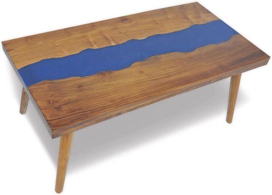 vidaXL Salontafel 100x50x40 cm teakhout hars
