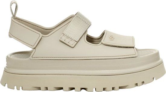 UGG Goldenglow Plateau Sandalen Dames Beige Maat 39 - Rubber - 2024