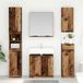 Maison Exclusive - Ensemble de meubles de salle de bain, 2 pièces. Fabriqué en bois recyclé et fibre de bois