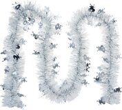 Clayre & Eef Kerstslinger Guirlande 200 cm Wit Kunststof