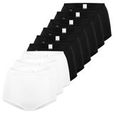 Sloggi Dames maxi slip 9 pack 24/7 Microfibre Zwart/Wit