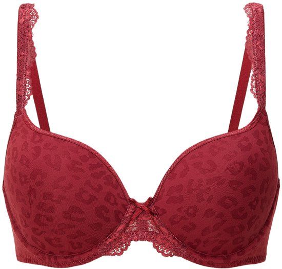 LingaDore DAILY T-Shirt BH Ruby wine jacquard